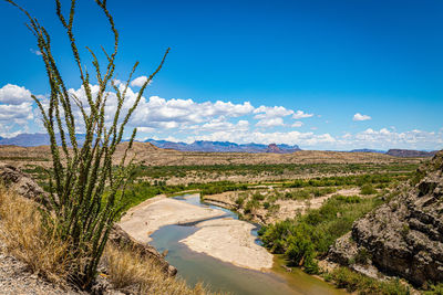 Scenic view of landscape against sky