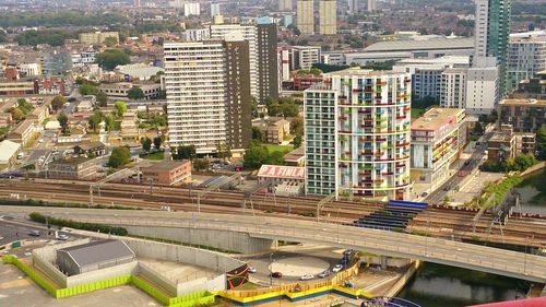 Aerial view of cityscape