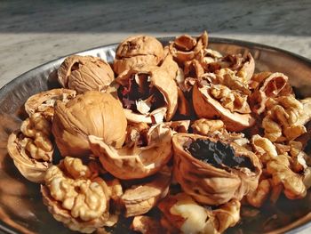 Close-up of food on table