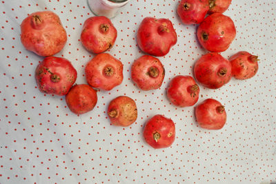 Red berries in plate