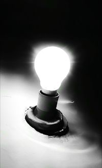 Close-up of illuminated lamp