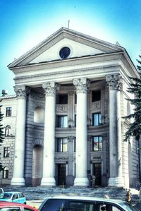 Low angle view of historical building