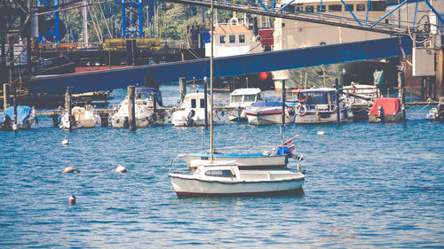 Sailboats in sea