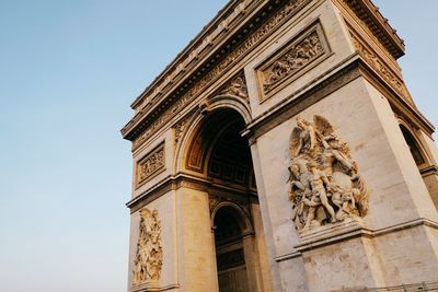 Low angle view of historical building
