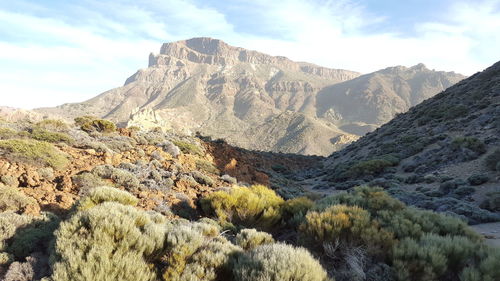 Scenic view of mountains