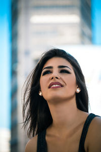 Portrait of beautiful young woman
