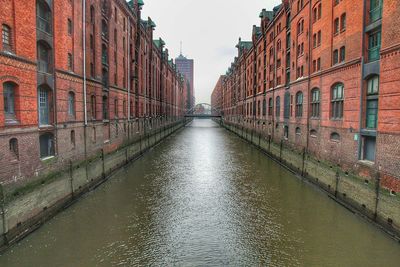 Canal along buildings