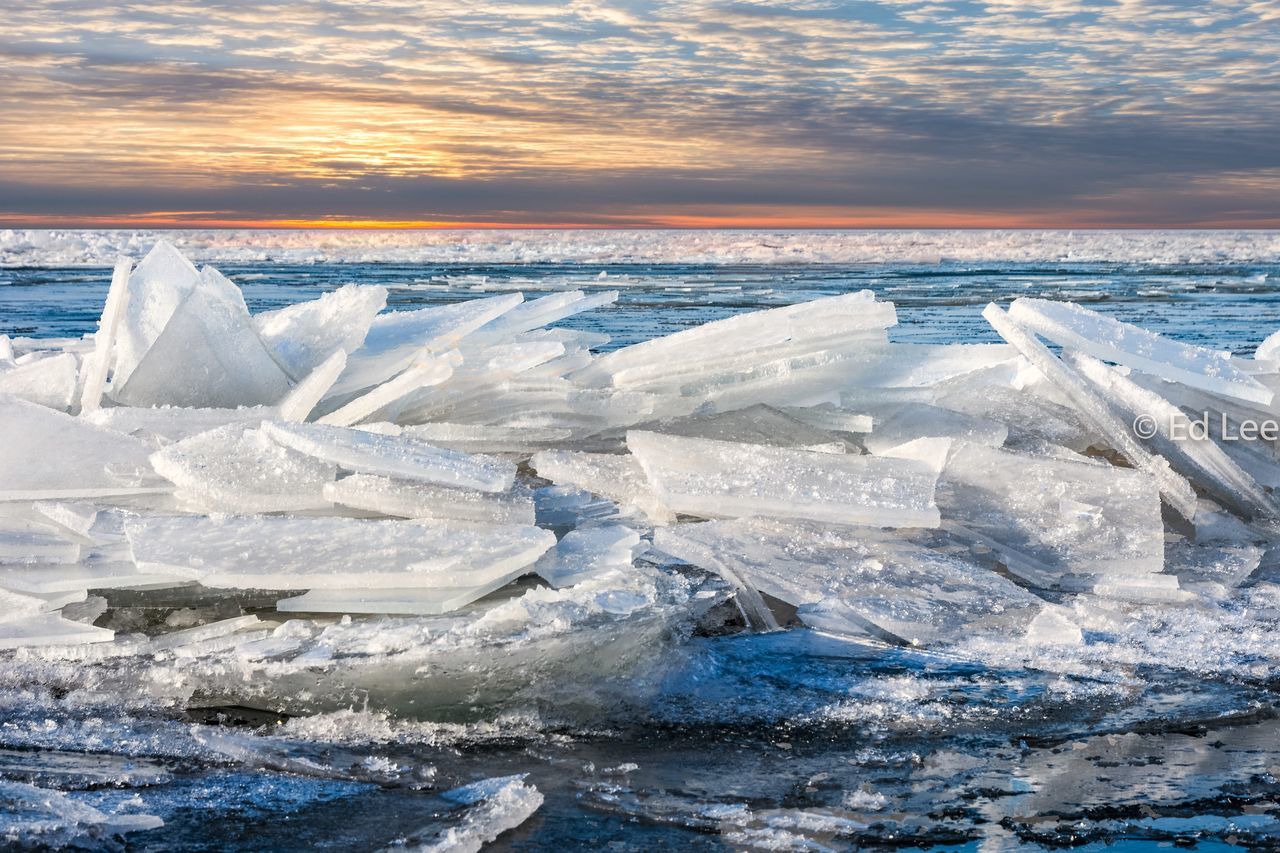 ice, glacier, sea, nature, snow, cold temperature, melting, frozen, sunset, beauty in nature, sky, winter, outdoors, scenics, water, glacial, no people, iceberg, day