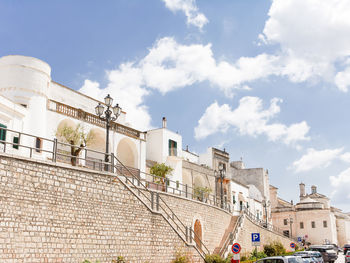 Low angle view of historic building against sky