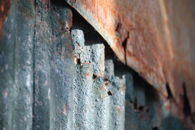 Close-up of rusty metal