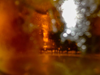 Defocused image of illuminated water