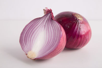 Close-up of garlic on table