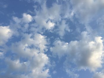 Low angle view of cloudy sky