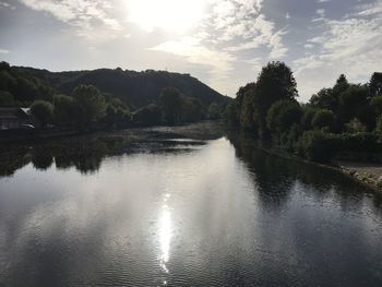 Scenic view of river against sky