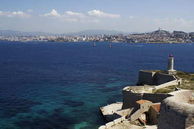 Scenic view of sea against sky