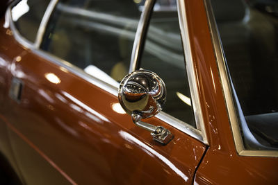 Close-up of vintage car