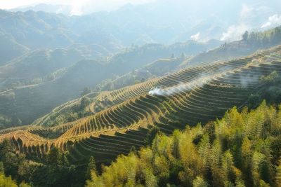 Scenic view of mountains