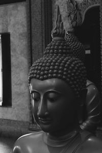 Close-up of statue of buddha