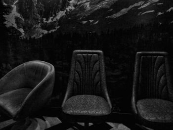 Empty seats in the dark