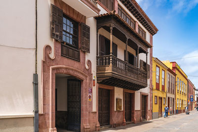 La laguna,, spain, june 20, 2022. street of san cristobal de la laguna in tenerife, canary islands