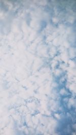 Low angle view of clouds in sky