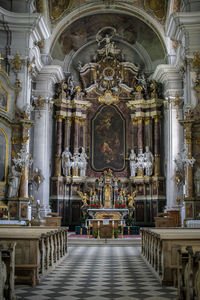 View of altar in a church