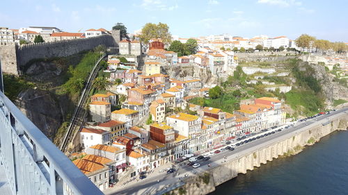 Aerial view of buildings in city