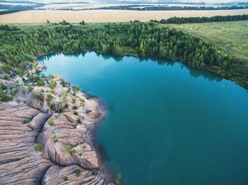 Scenic view of lake