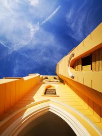 Low angle view of bridge against sky