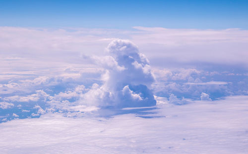 Aerial view of cloudscape against sky