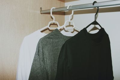 T-shirts in closet