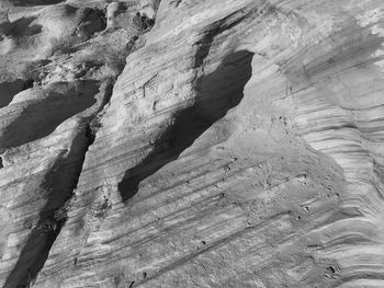 Low angle view of rock formation