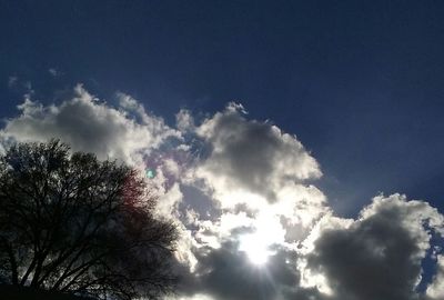 Low angle view of cloudy sky