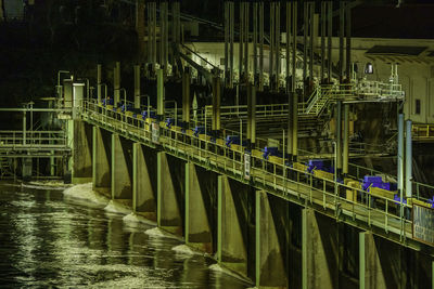 Hydroelectric dam over river