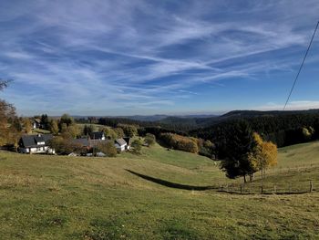 Scenic view of landscape against sky