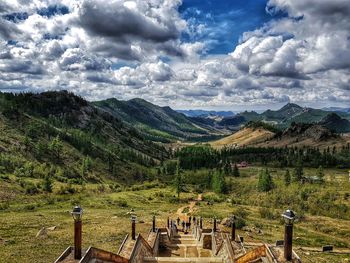 Scenic view of landscape against sky