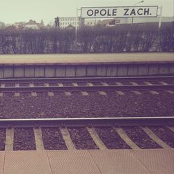 Railroad station platform