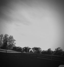 Trees against sky