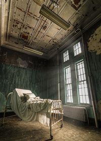 Interior of abandoned building