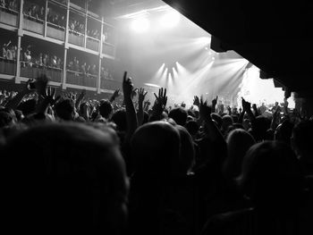 Crowd at music concert