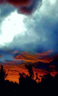 Low angle view of cloudy sky