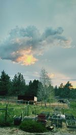 Scenic view of landscape against sky