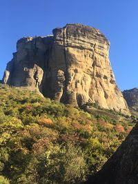 Rock formations on mountain