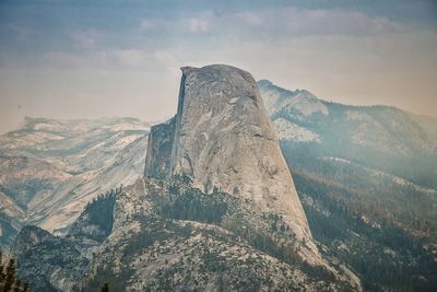 Scenic view of mountain against sky