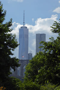 Low angle view of buildings against sky