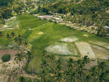 High angle view of landscape