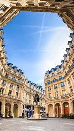 Low angle view of buildings against sky