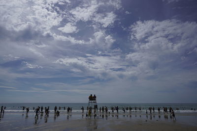 Group of people on beach