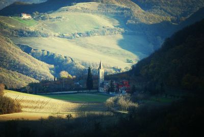 Scenic view of mountains