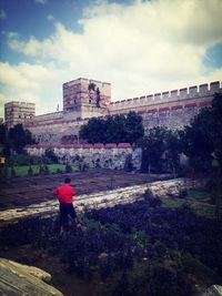View of historic building against sky